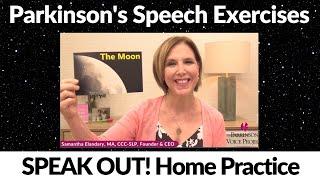 7/22/2024 Parkinson's Speech Exercises: The Moon