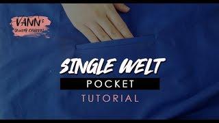 Single Welt Pocket // Sewing Tutorial