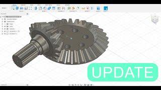 Bevel gears in Fusion 360 - plugin (update, version basic)