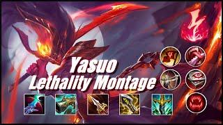 Lethality Yasuo Montage #2 - Oneshot Yasuo Build Season 11 - League Of Legends Best Yasuo Plays 2020