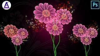 Flowers Design in Photoshop Hindi tutorial by Abc4You