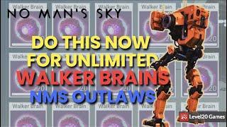 EASIEST WAY TO GET A WALKER BRAIN FOR CONFLICT SCANNER - No Man's Sky Outlaws Update