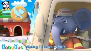 Brave Elephant Firefighters | Fire Truck Rescue Team | Kids Role Playing | BabyBus