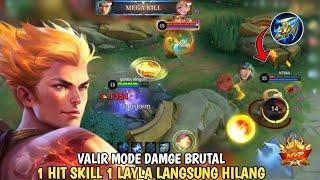 LATEGAME DAMAGE VALIR TERLALU OP⁉️ VALIR MODE SIKSA MUSUH - Mobile Legends