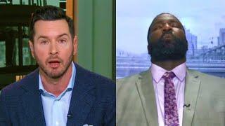 JJ Redick Gets Pissed at Kendrick Perkins for Saying MVP Voters Racist! First Take NBA Nikola Jokic