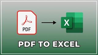 How to Convert PDF to EXCEL (2022)