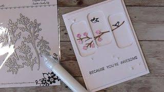 Tri-Window Clean and Simple Card Making #Handmade #AnyOccasion