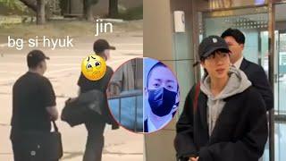 Before the airport, this is what jin bts and bang si hyuk did at the hospital for jungkook!