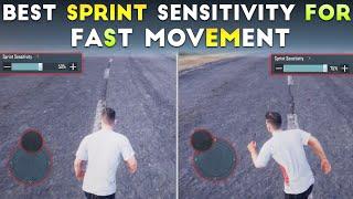 PERFECT SPRINT SENSITIVITY FOR FAST MOVEMENT || NEW SPRINT SENSITIVITY FOR FAST JOYSTICK(BGMI/PUBG)