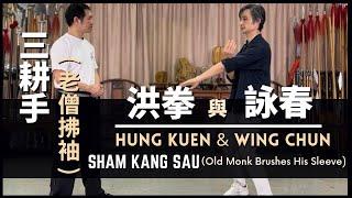 Hung Kuen & Wing Chun Sham Kang Sau （Old Monk Brushes His Sleeve) 洪拳 與 詠春 三耕手 （老僧拂袖）