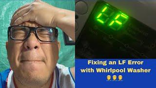 Fixing an LF Error in a Whirlpool Duet Washing Machine