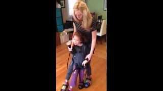 GIRL WITH CEREBRAL PALSY DANCING FOR THE FIRST TIME! (without her walker)