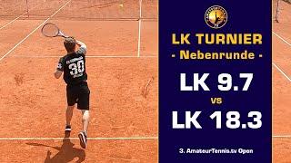  LK Turnier | Nebenrunde | LK 9.7 vs. LK 18.3 | ITN 4 vs 6 | R3 vs R6 | NTRP 3.5 | Amateur Tennis