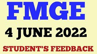 FMGE EXAM 4 JUNE FEEDBACK -?? #fmgeexam #mci #nmc #fmge2022 #nmcdraft2021 #fmgeaspirant #fmge #FMGE