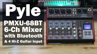 Pyle PMXU68BT audio Mixer with 4 Hi-Z inputs for your Guitars WOW.