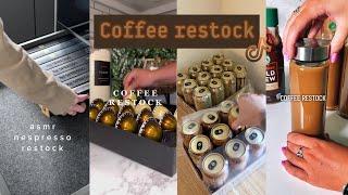 Coffee restock || organizing and restocking ASMR || Tiktok compilation ️