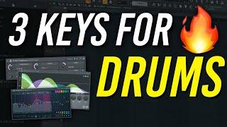 3 Keys for Hard Hitting Drums | FL Studio Tutorial