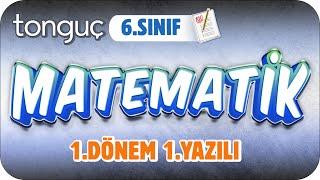 6.Sınıf Matematik 1.Dönem 1.Yazılıya Hazırlık  #2024