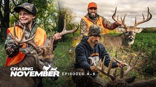 Midwest Whitetail Hunts | Almost 2 HOURS of Giant Deer Hunts | Chasing November Episodes 4-6