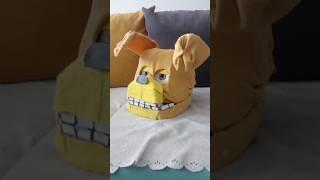 how to make old springbonnie mask out of cardboard #fnaf #shortvideo #fnafar