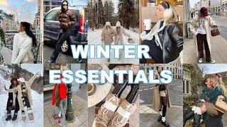 Winter Wardrobe Essentials + Where to Buy Them (accessories, jackets, layers, more)