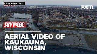 Aerial drone video of Kaukauna, Wisconsin from SKYFOX