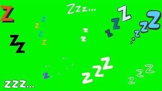 Zzz Green Screen Animation   Free