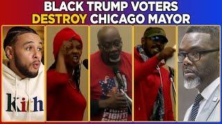 Black Trump Voters DESTROY Chicago Mayor To HIS FACE