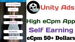 unity ads self click app | unity ads high cpm self earning app | unity ads self earning app |