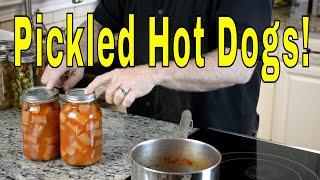 How to make pickled hot dogs