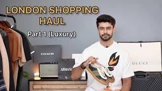 BOUGHT MY FIRST GUCCI SNEAKERS | LONDON SHOPPING HAUL | Luxury Shopping from GUCCI , ARMANI & MORE