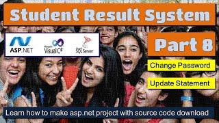 Student Result System Part8 | Change Password Page | asp.net C# project with source code download