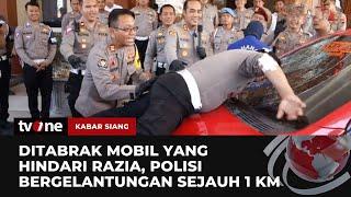 Viral! Polisi Nyangkut di Kap usai Ditabrak Mobil yang Hindari Razia | Kabar Siang tvOne