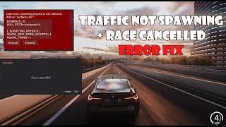 How to fix Scripting physics, cars not spawning, race cancelled error | Assetto corsa 2Real traffic