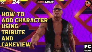 Part 2 How to Add wrestler to new slot | Tribute and Cakeview easy tutorial | WWE2k24