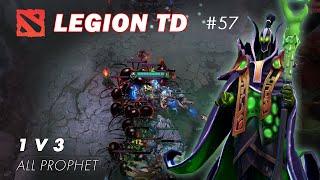 Legion TD Dota 2 Gameplay Solo Rank Push | 1 vs 3 Next Level Micro?