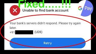 How to fix Google PAY - Unable To Find Bank Account | SP SKYWARED