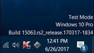 How To Fix Windows 10 Test Mode Problem.