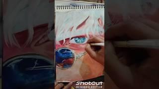 Gojo realistic eyes...#shorts#art#gojo#drawing#realistic ....