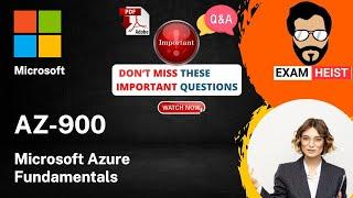 AZ-900 | Important Exam Questions | Microsoft Azure Fundamentals | 100% Pass | Exam Cram | Free PDF