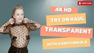 [4K] Dressing Room Exclusive: Transparent Try-On with Vansynikola