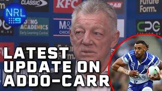 Gus Gould reveals the latest news surrounding Josh Addo-Carr: NRL Presser | NRL on Nine