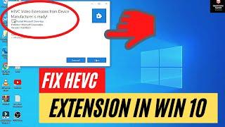 HEVC EXTENSION FOR WINDOWS 10 || HEVC CODEC FOR VLC