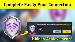 Complete Easily Poor Connection Achievement In Bgmi / Pubg mobile | How To Complete Poor Connection