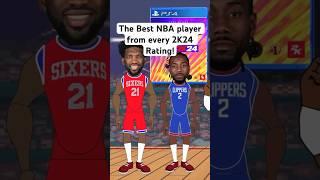 The Best NBA player from every NBA 2K24 Rating! #nba2k