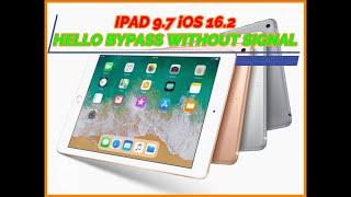 IPAD 9.7 iOS 16.2 HELLO BYPASS WITHOUT SIGNAL BY 67CAFERACER TOOL(NO BOOT USB/ONLY WINDOWS)