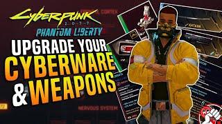 How to UPGRADE Cyberware and Weapons! GET CRAFTING COMPONENTS! Cyberpunk 2077 Update 2.0