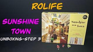 Rolife Sunshine Town Book Nook Build-Unboxing-Step 3