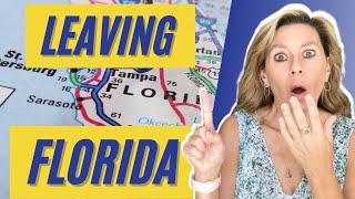 Leaving Florida. Why people leave Florida. Not Everyone loves Florida as much as they had hoped.