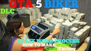 GTA 5 BIKER DLC- How To Make Money Counterfeit Cash Factory, Staff Work Process